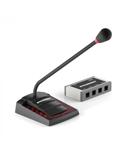 Пульт громкого оповещения STELBERRY F-741 в Стерлитамаке Микрофонные консоли и микрофоны Pintop.ru