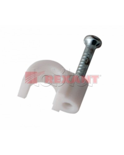 Крепеж кабеля круглый 4мм (50шт/уп) REXANT 07-4004 в Стерлитамаке Держатели, клипсы, скобы Pintop.ru