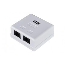 Розетка RJ-45 кат.5е 2-порта ITK CS2-1C5EU-22