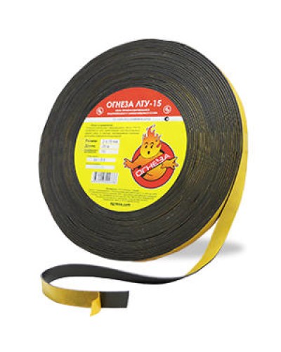 Лента термоуплотнительная ОгнезаОГНЕЗА-ЛТУ 1,5*15 мм., рулон 35 пог.м. в Стерлитамаке Дополнительное оборудование пожаротушения Pintop.ru