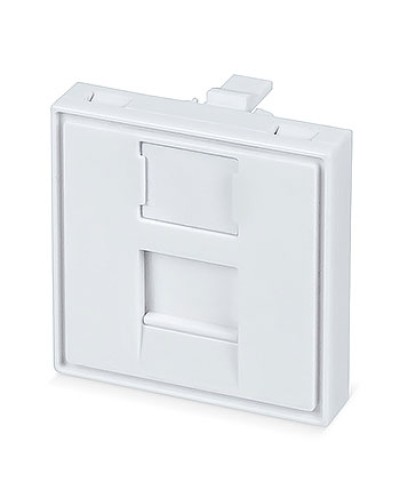 Вставка 45x45 (Mosaic) для 1 модуля формата Keystone Jack (FP-45-1M) Пожтехкабель СКС (202-031) (аналог Mosaic) в Стерлитамаке Модули Keystone Pintop.ru