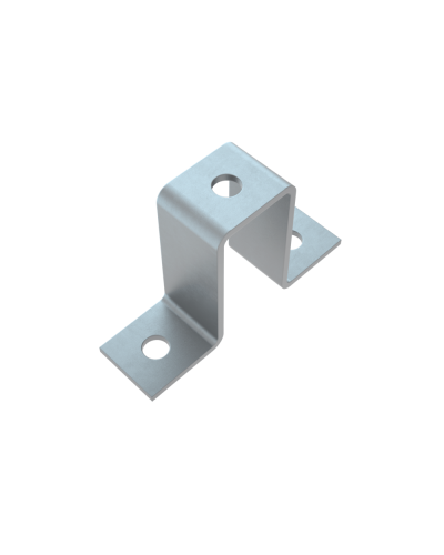 Прямоугольная скоба для двойного страт-профиля 41х82 мм HD85 КМ-профиль (PS41-82 HD85) в Стерлитамаке Держатели, клипсы, скобы Pintop.ru