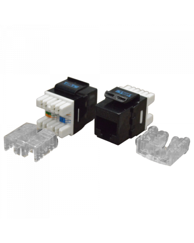 Модуль Keystone RJ45, Cat.6, UTP, 180 градусов, черный TWT (TWT-OK45UTP180/6-BK) в Стерлитамаке Модули Keystone Pintop.ru