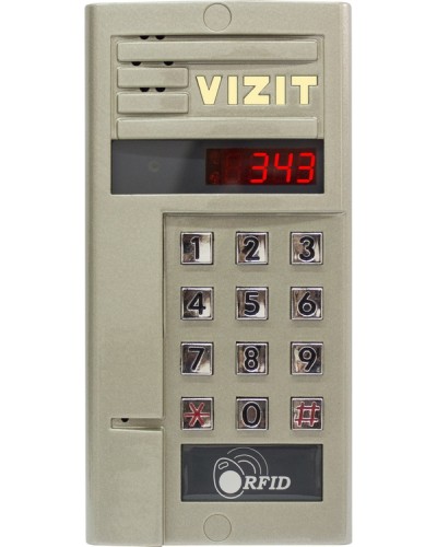 Блок вызова для совместной работы с БУД-302 VIZIT БВД-343F в Стерлитамаке Блоки вызова многоабонентные Pintop.ru