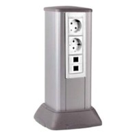 Миниколонна алюминиевая, 0.25м, цвет чёрный DKC (19523)