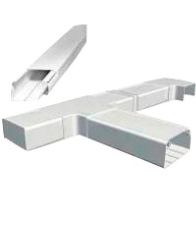 Короб 120х50 мм со съемной перегородкой, 2 метра, белый LANMASTER (LAN-CT120x50-WH) в Стерлитамаке Аксессуары для лотков Pintop.ru