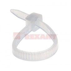Хомут-стяжка нейлоновый 2.5х60 мм белый (100шт/уп) REXANT 07-0060