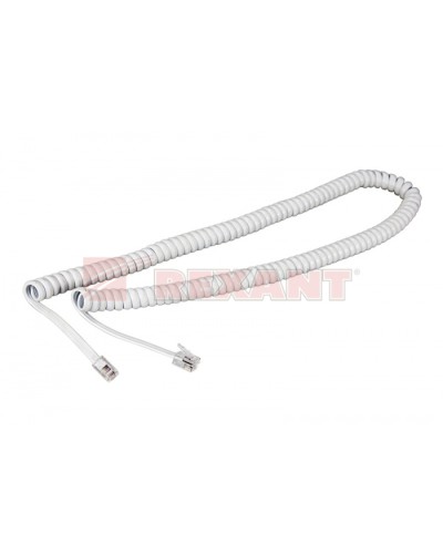 Шнур витой трубочный телефонный белый 7 м (10шт/уп) REXANT 18-2071 в Стерлитамаке Патч-корды и пигтейлы Pintop.ru