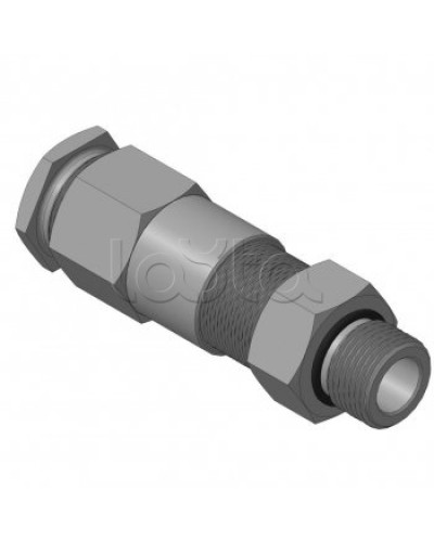 Кабельный ввод для бронированного кабеля с двойным уплотнением резьбой G1/2, внешним диаметром кабеля D=11-15 мм и проходным диаметром кабеля d=6-10 мм Спектрон КВБ-15/10-2У-М-G1/2 в Стерлитамаке Аксессуары для кабель-канала Pintop.ru