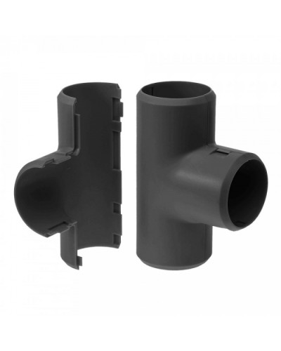 Тройник разборный черный д20 (50шт/800шт уп/кор) Промрукав (PR13.0196) в Стерлитамаке Повороты, муфты, тройники Pintop.ru