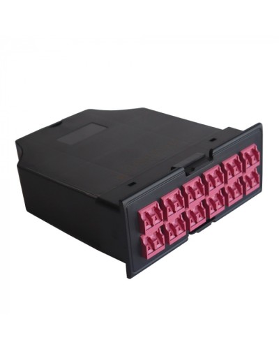 MPO кассета OM4, для LAN-FRM-PP-STP/1U, 24xLC, тип B, черная LANMASTER (LAN-FRM-IN-2MB-24LC/OM4) в Стерлитамаке Патч-корды оптические Pintop.ru