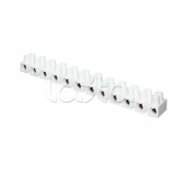 Колодка клеммная (10мм.) 10А полистирол белая (10шт.) EKF PROxima (plc-KK-10-10-ps-w)