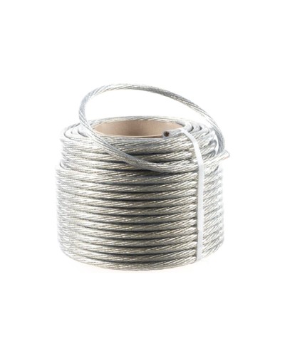 Трос стальной в ПВХ изоляции d=10.0 мм, катушка 50 метров REXANT (09-5300) в Стерлитамаке Крепежные изделия Pintop.ru