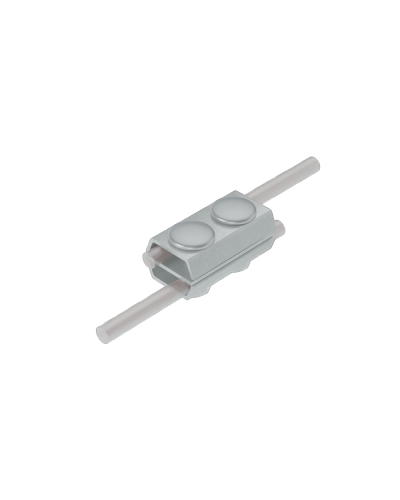 Параллельный соединитель прутка Ø 5-8 мм двойной HD КМ-Профиль (2PS-D5-8 HD) в Стерлитамаке Монтажные материалы Pintop.ru