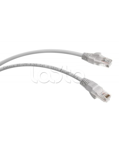 Патч-корд UTP, категория 6, 1 м, LSZH, неэкранированный, серый Cabeus PC-UTP-RJ45-Cat.6-1m-LSZH в Стерлитамаке Патчкорды (медные) Pintop.ru