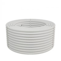 Труба ПП HF-FR гофрир. тяжелая, с зондом, без галогена, ПЛЛЭкопласт (61116HFR-W) - Труба ПП HF-FR гофрир. тяжелая, с зондом, без галогена, ПЛЛ диам.16мм ПВ-0 (100м) цвет белый 1 палл.=3800мЭкопласт