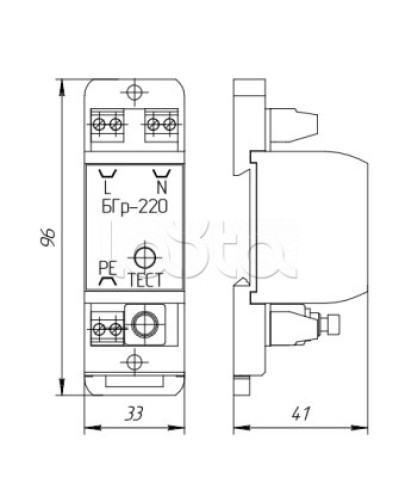 Устройство защиты Forteza Блок БГр-220В АС в Стерлитамаке Устройства защиты операционных процессоров (ОПС) Pintop.ru