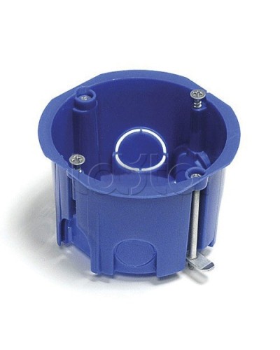 Коробка установочная D60x40мм со стык. ушками межцентр. 71мм, IP20, синий Экопласт 44661 в Стерлитамаке Распределительные коробки Pintop.ru