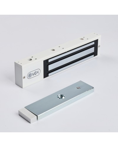 R-Lock RL-EM280-LSW - Электромагнитный замкок, 280кг, DC12/24B, цвет белый, RAL9016(белый), два датчика втроены в корпус замка: датчик Холла и магнито-контактный датчик в Стерлитамаке Электромагнитные замки Pintop.ru