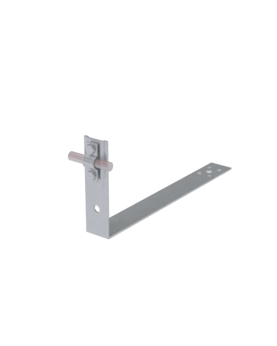 Черепичный держатель болтовой на обрешётку для прутка Ø 5-10 мм L430 мм H100 мм TD КМ-профиль (CDBO-L430-D5-10 TD) в Стерлитамаке Крепеж Pintop.ru