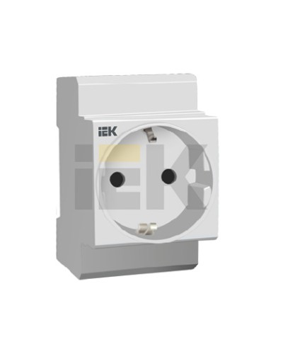 Розетка с заземлением на DIN-рейку IEK РАр10-3-ОП (MRD10-16) в Стерлитамаке Аксессуары для кабель-канала Pintop.ru