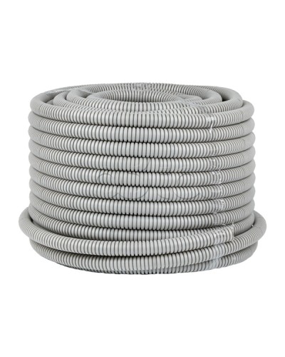 Труба гофр. ПВХ с протяжкой d20 мм (50 м) серая EKF-Plast (tg-z-20-50m) в Стерлитамаке Труба гофрированная Pintop.ru