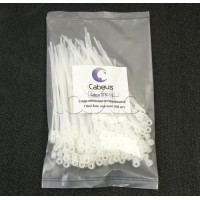 Стяжка нейлоновая неоткрывающаяся, безгалогенная (halogen free), 110x2.5мм, под винт (100 шт) Cabeus GTSC-110