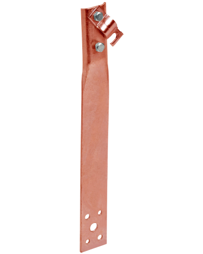 Держатель проводника круглого 6-10мм винтовой прямой h=60мм медь IEK (ZDP86-50-1-16-60) в Стерлитамаке Крепеж Pintop.ru