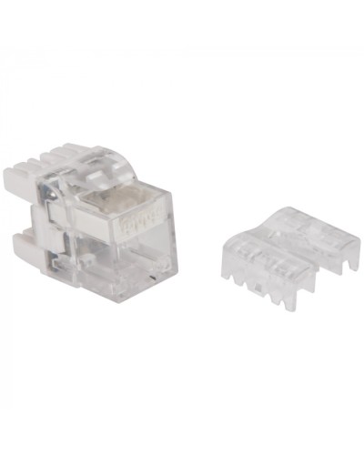 Модуль Keystone, RJ45, кат.5E, UTP, 180 градусов, с индикатором, белый LANMASTER LAN-OKi45U5E/180 в Стерлитамаке Коннекторы Pintop.ru
