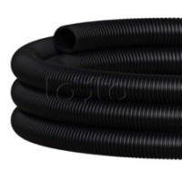 NR040 Двустен. труба ПНД гибкая откр. прокладки, SN29, с зондом, D40мм (50м) чёрный Экопласт (801040HFR-UF-BL)