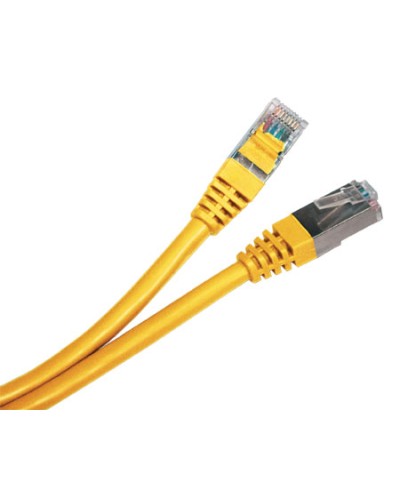 Патч-корд экранированный Hyperline PC-LPM-STP-RJ45-RJ45-C5e-0.5M-LSZH-YL в Стерлитамаке Патчкорды (медные) Pintop.ru