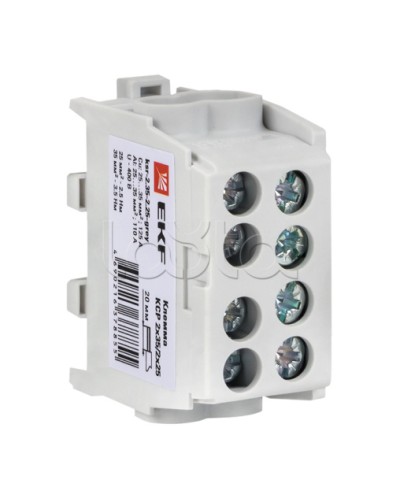 Клемма распределительная КСР с двойным винтом 2x35/2x25 серая EKF PROxima (ksr-2.35-2.25-grey) в Стерлитамаке Клеммные колодки Pintop.ru