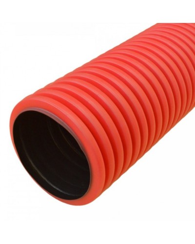 Труба гофрированная двустенная ПНД жесткая тип 450 (SN9) красная д125 5,7м (34,2м/уп) Промрукав (PR15.0121) в Стерлитамаке Труба гофрированная Pintop.ru