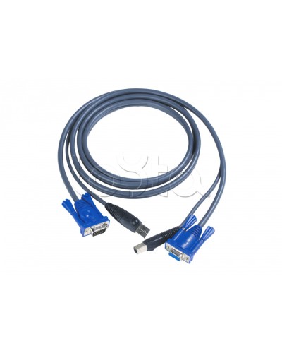 КВМ-кабель с интерфейсами USB, VGA (3м) ATEN 2L-5003U в Стерлитамаке Видеоусилители, Модуляторы, Делители Pintop.ru