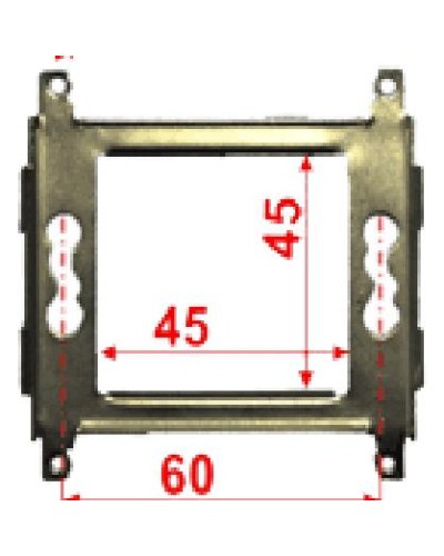 Суппорт металлический 45х45 для Mosaic LANMASTER LAN-MF45x45 в Стерлитамаке Аксессуары для кабель-канала Pintop.ru