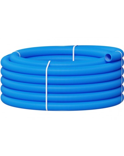 Вентиляционная труба гибкая двустенная для воздуховода (ПНД) D90мм цвет голубой(1шт=50м) Экопласт 803090TR-1 в Стерлитамаке Гладкая труба Pintop.ru