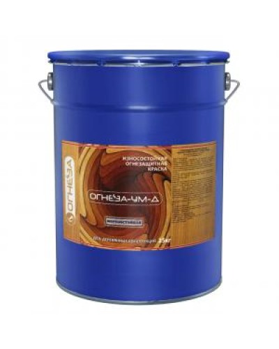 Краска огнезащитная вспучивающаясядля древесины Огнеза марки «ОГНЕЗА-УМ-Д», ведро 20 кг., цвет белый в Стерлитамаке Огнезащитные краски Pintop.ru