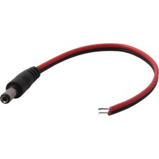 Разъем питания DC штекер 2,5х5,5мм с проводом 20 см REXANT 14-0324