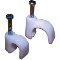 Клипса кабельная круглая, диаметр 4 мм, белая (100шт.уп) TWT TWT-CLR-04