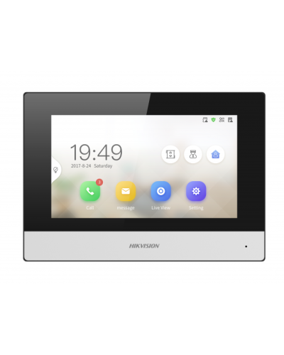 IP видеодомофон сенсорный с Wi-Fi Hikvision DS-KH6320-WTDE1 в Стерлитамаке Абонентские IP устройства Pintop.ru