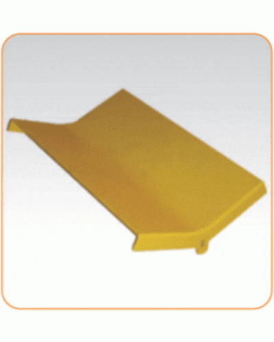 Крышка внутреннего изгиба 45° оптического лотка 120 мм, желтая LANMASTER LAN-OT120-IC45C в Стерлитамаке Аксессуары для кабель-канала Pintop.ru