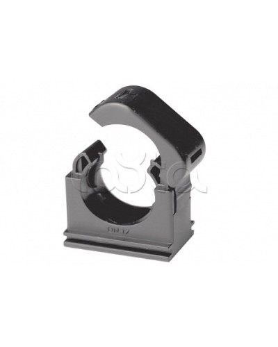 Держатель с крышкой DN 12 мм, полиамид, цвет чёрный DKC (PASW12N) в Стерлитамаке Держатели, клипсы, скобы Pintop.ru