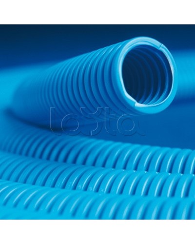 Труба ППЛ гибкая гофр. д.16мм, лёгкая без протяжки синий (100 м) DKC 10916 в Стерлитамаке Труба гофрированная Pintop.ru