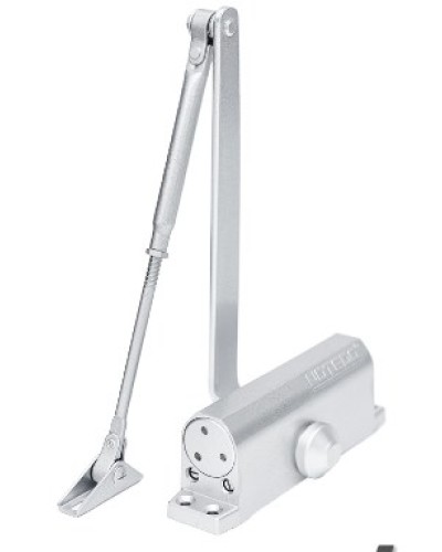 Доводчик NOTEDO DC-090-НО EN4 с ФОП (серебро) в Стерлитамаке Доводчики Pintop.ru