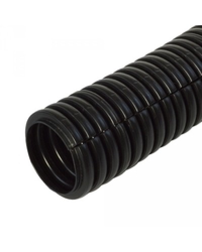 Труба гофрированная ПП лёгкая 350 Н безгалогенная (HF) разрезная черная д20 (100м/4800м уп/пал) Промрукав PR02.0064 в Стерлитамаке Труба гофрированная Pintop.ru
