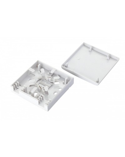 Коробка оптическая настенная 2-портовая, белый Eurolan (12B-00-SC-02WT) в Стерлитамаке Розетки компьютерные и телефонные Pintop.ru