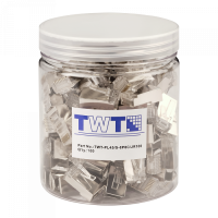 Коннектор RJ45 STP 8P8C, универсальный, cat.5e, 100 шт. в банке TWT-PL45/S-8P8C/JR100