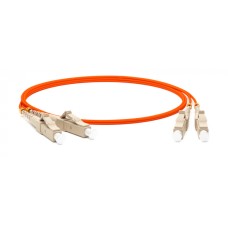 Патч-корд волоконно-оптический Hyperline FC-D2-50-LC/PR-SC/PR-H-15M-LSZH-OR