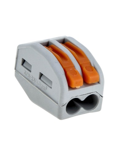 Строительно-монтажная клемма СМК 222-412 с рычагом 2 отверстия 0,08-2,5(4.0)мм2 (100шт.) EKF (plc-smk-412) - Строительно-монтажная клемма СМК 222-412 с рычагом 2 отверстия 0,08-2,5(4.0)мм2 (100шт.) EKF PROxima в Стерлитамаке Клеммные колодки Pintop.ru