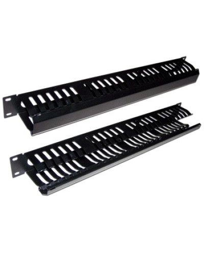 Органайзер кабельный 19 1U c крышкой на 24 порта TWT TWT-ORG/CV24-1U в Стерлитамаке Кабельные органайзеры Pintop.ru